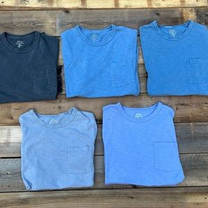 J Crew medium pocket tees
